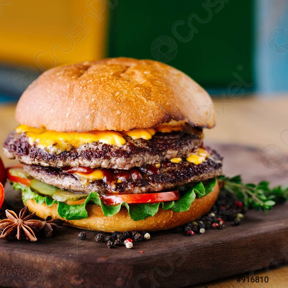 Hamburguesa de res doble