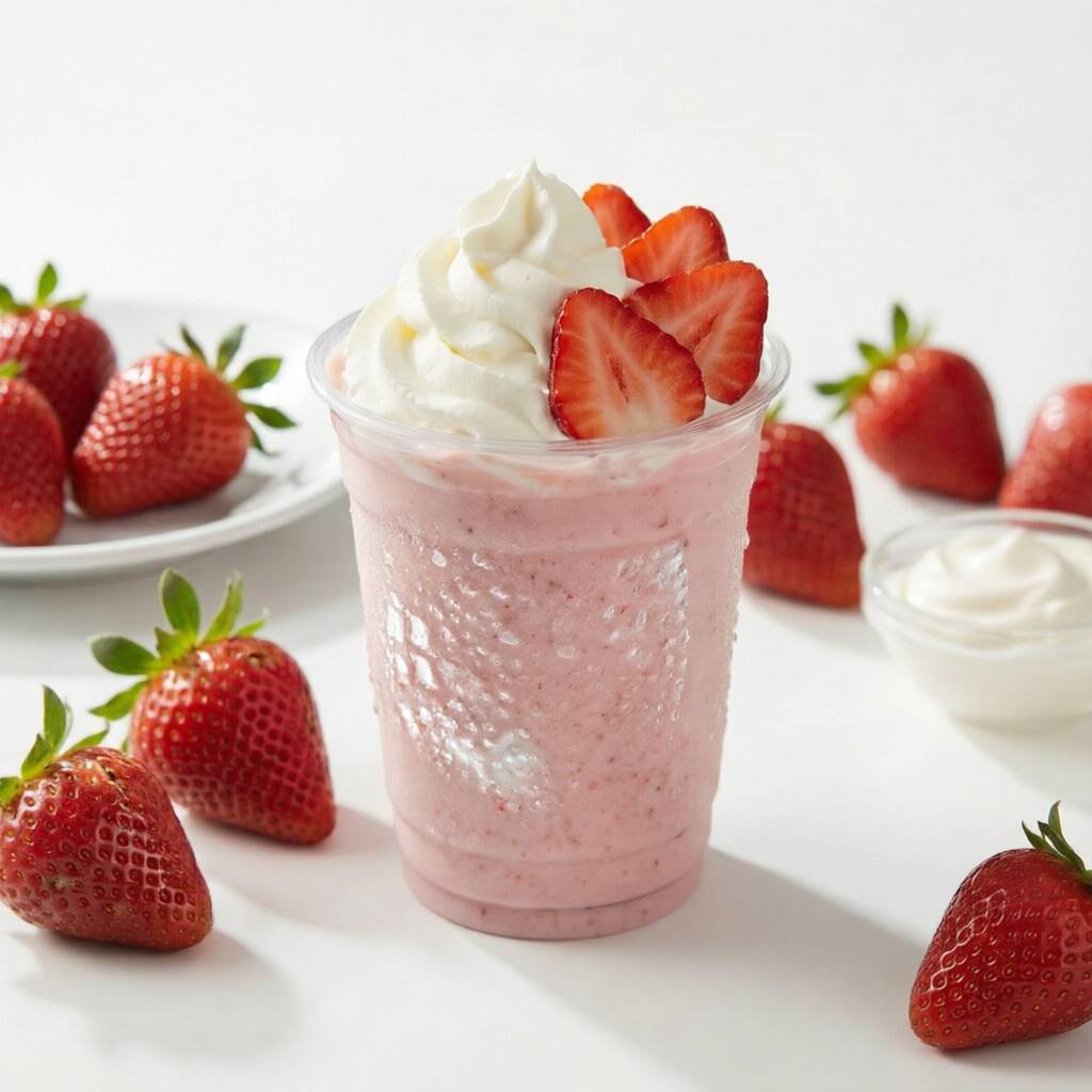 Strawberries & Cream Real Zunzet (Frappe)