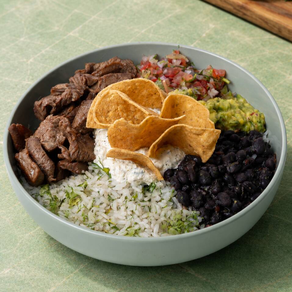 Menú Mexicano Carne Bowl