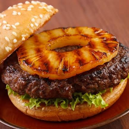 Hamburguesa Hawaiiana con Papas