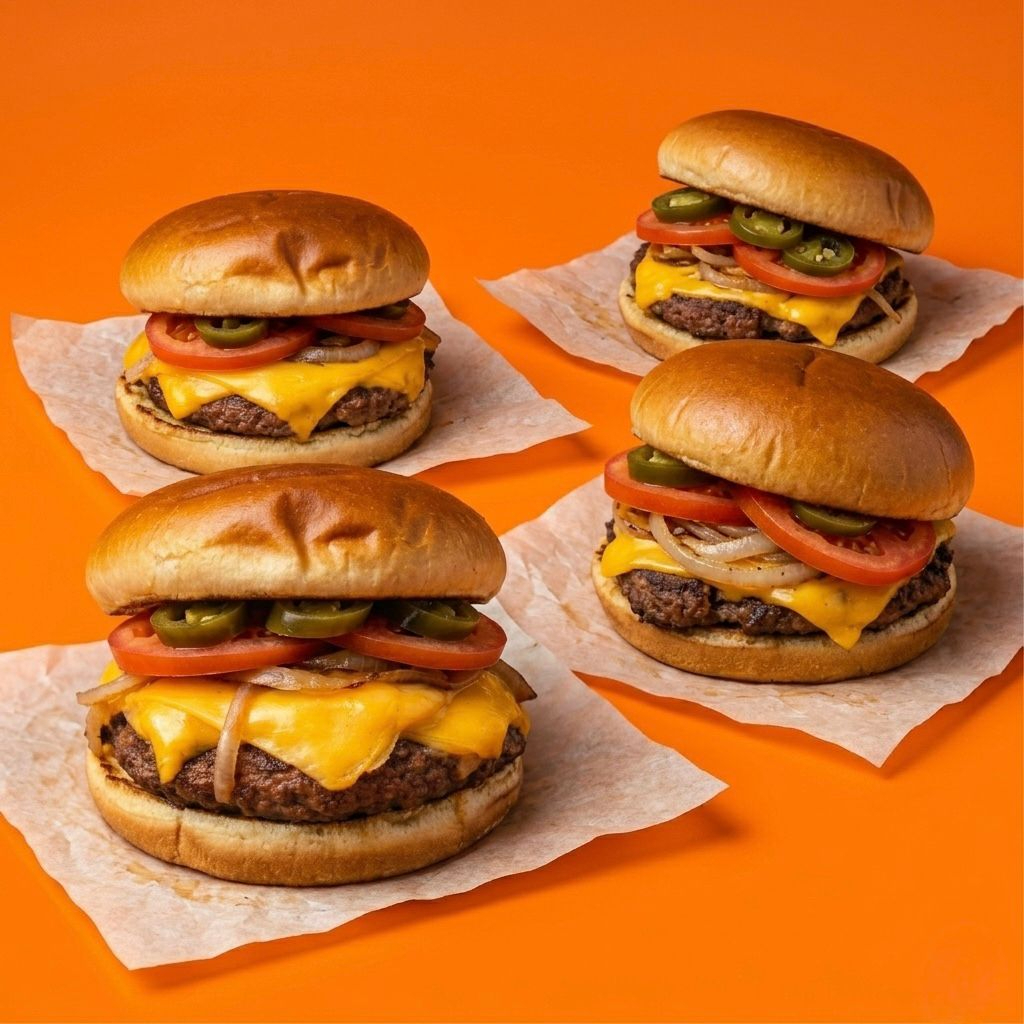 Combo Cuates Familiar 4 Hamburguesas
