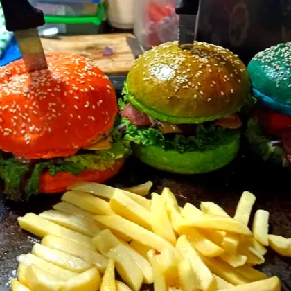 combo Color burguers