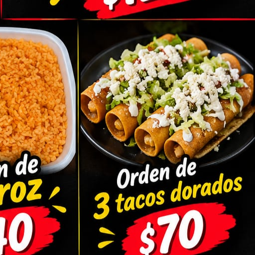 Orden de 3 Tacos Dorados