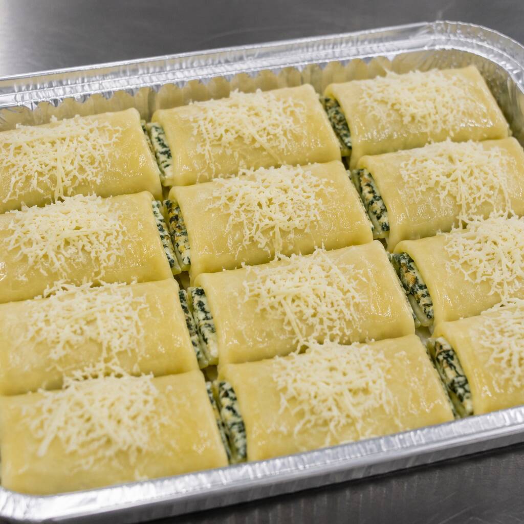 Massas enviadas geladas para preparar em casa.