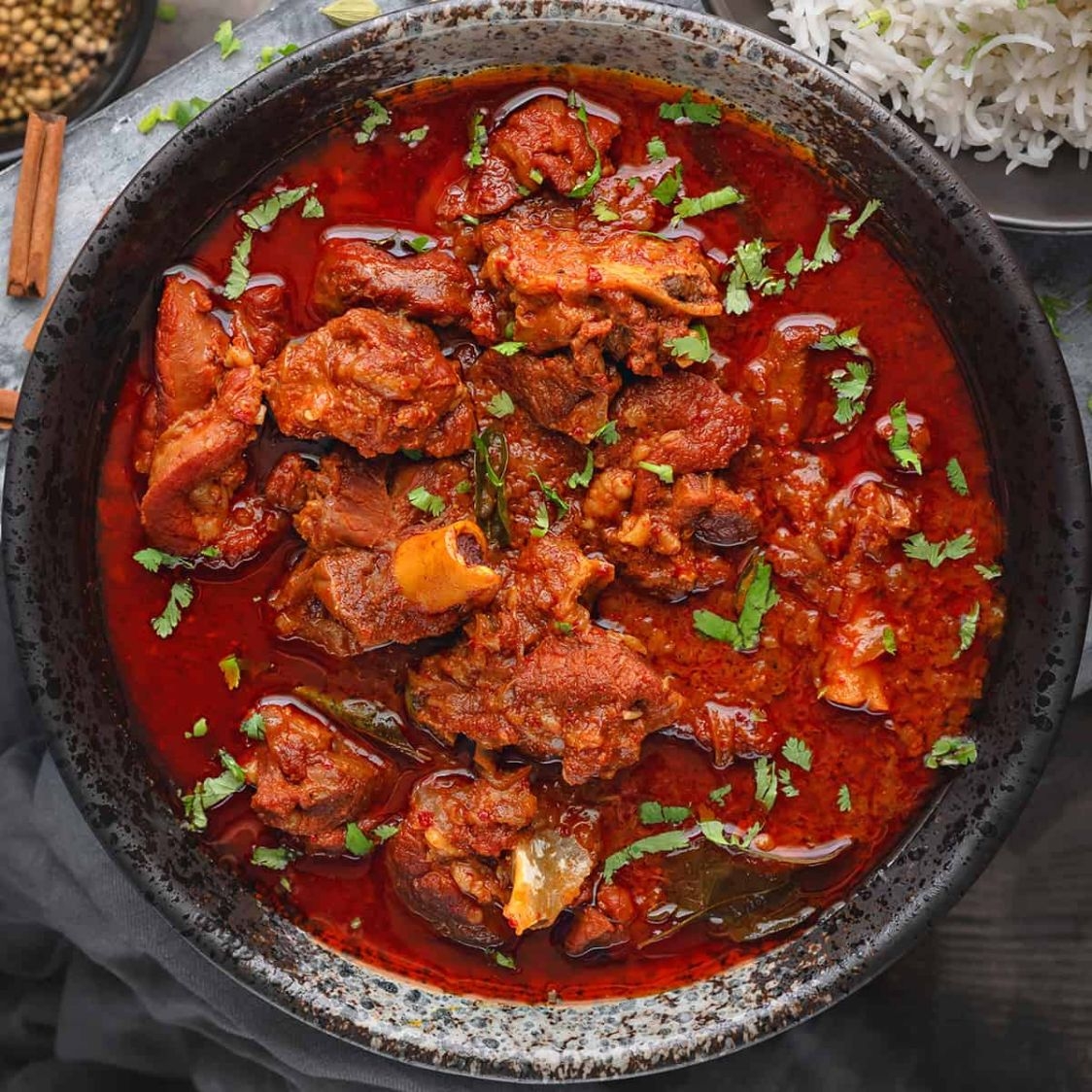 Combo Lamb Rogan Josh +Basmati Rice +SpriteZero