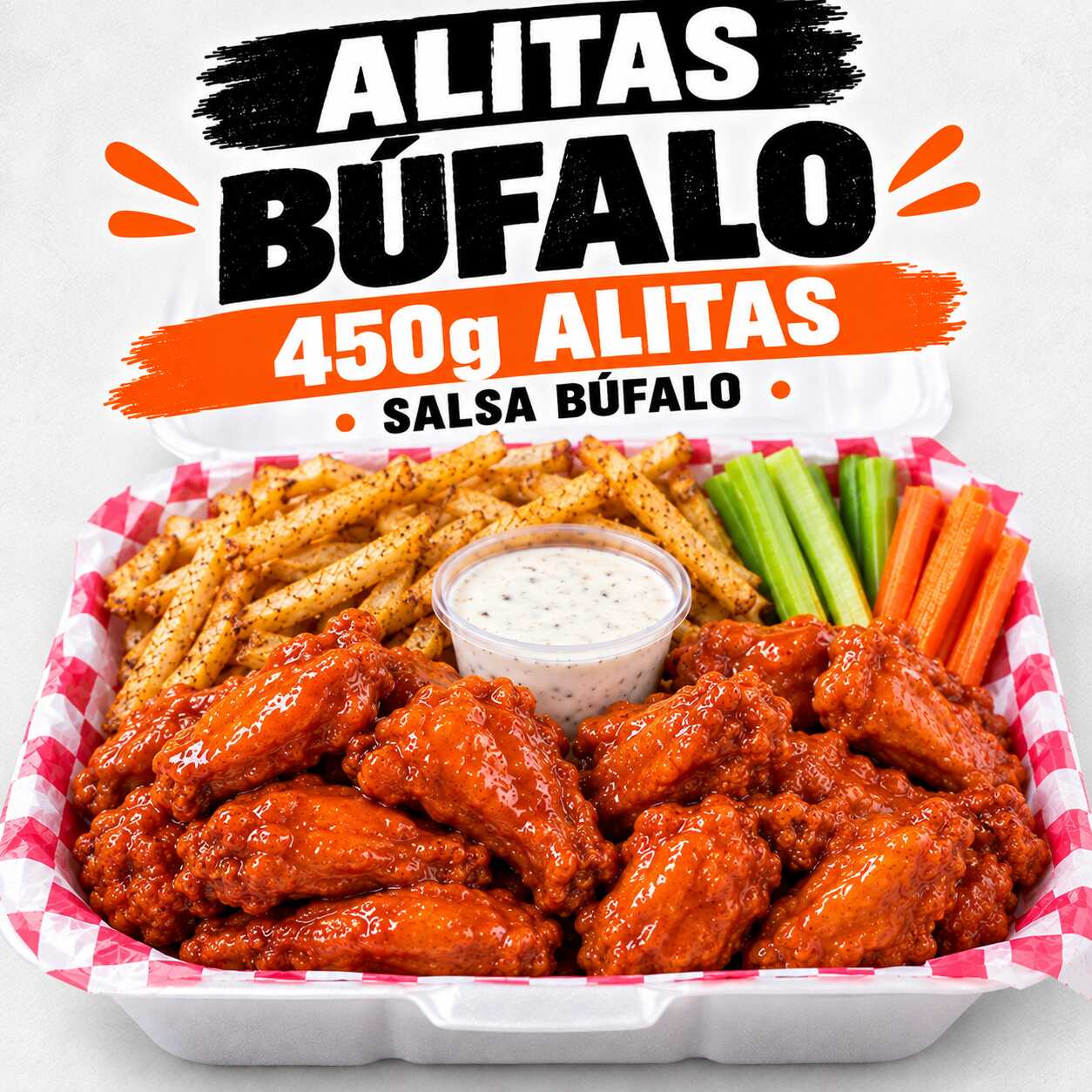Combo Alitas Búfalo 450g