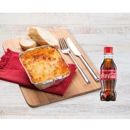 Lasagna + Bebida o Postre