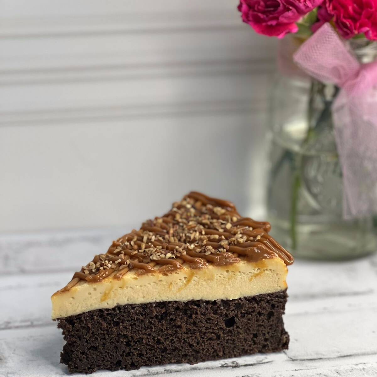 Rebanada de Chocoflan