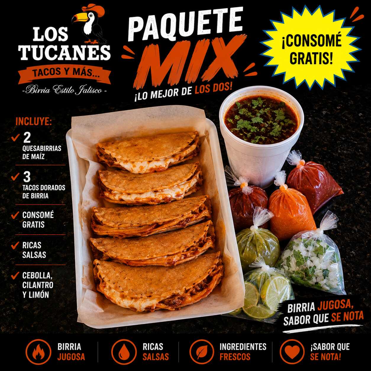 Paquete-Mix (3TD +2QB+1 Consomé Ch)