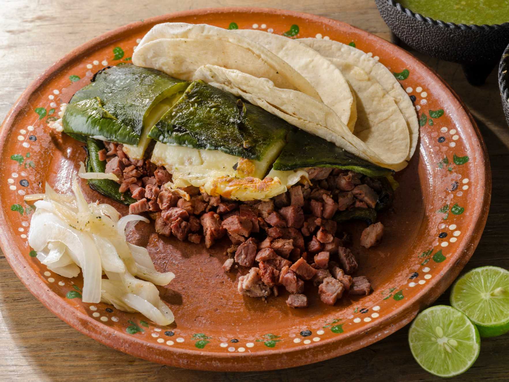 Chile Poblano con Carne