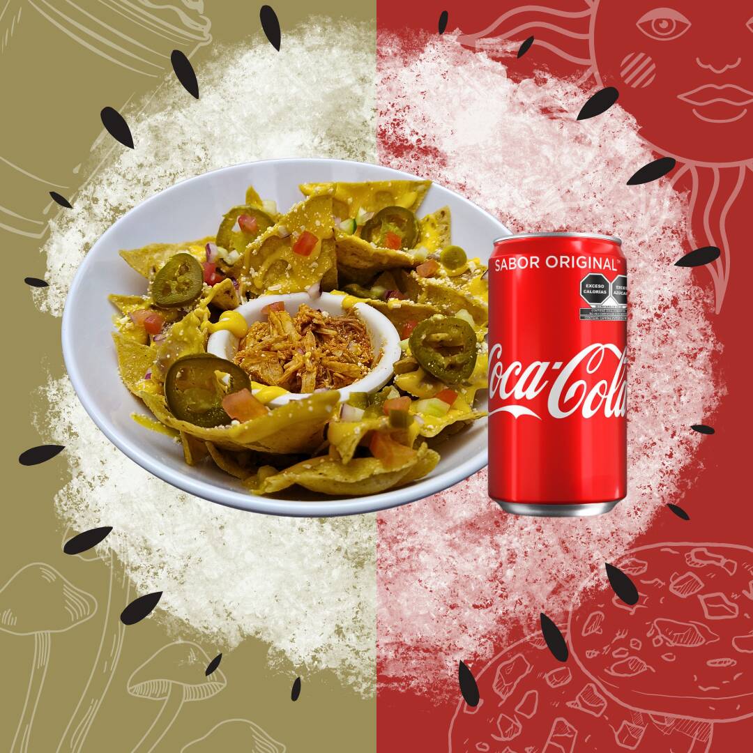Nachos Sencillos + Coca Cola Regular 355 ML
