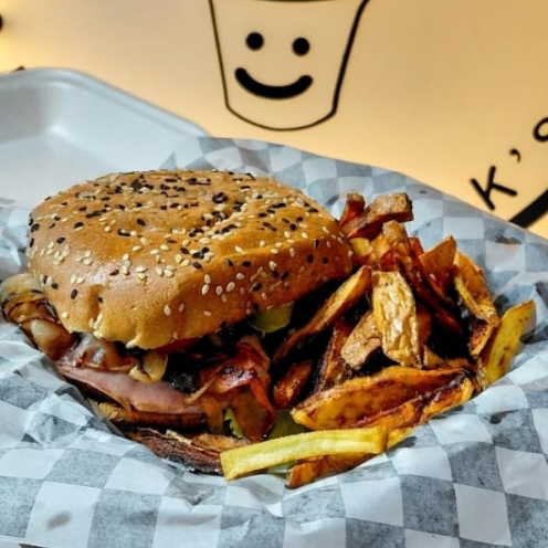Hamburguesa Sencilla con Papas
