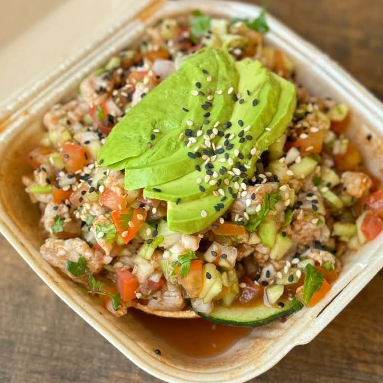 Tostada Ceviche de Pescado