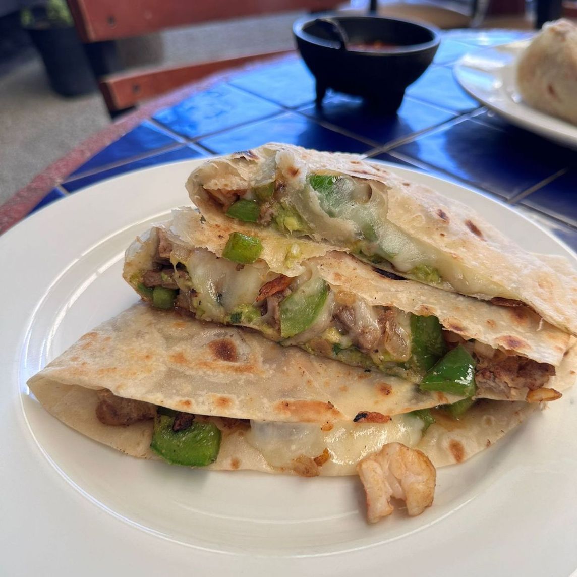 Quesadilla Arrechera con Camaron