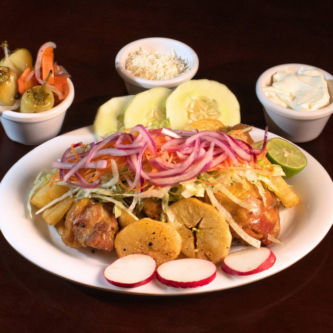 Pollo a la Plaza (Media Orden)