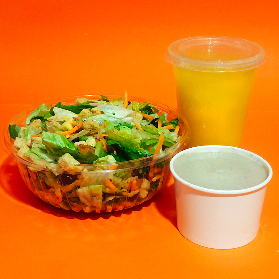 Combo 3 Ensalada Ch + Crema + Bebida