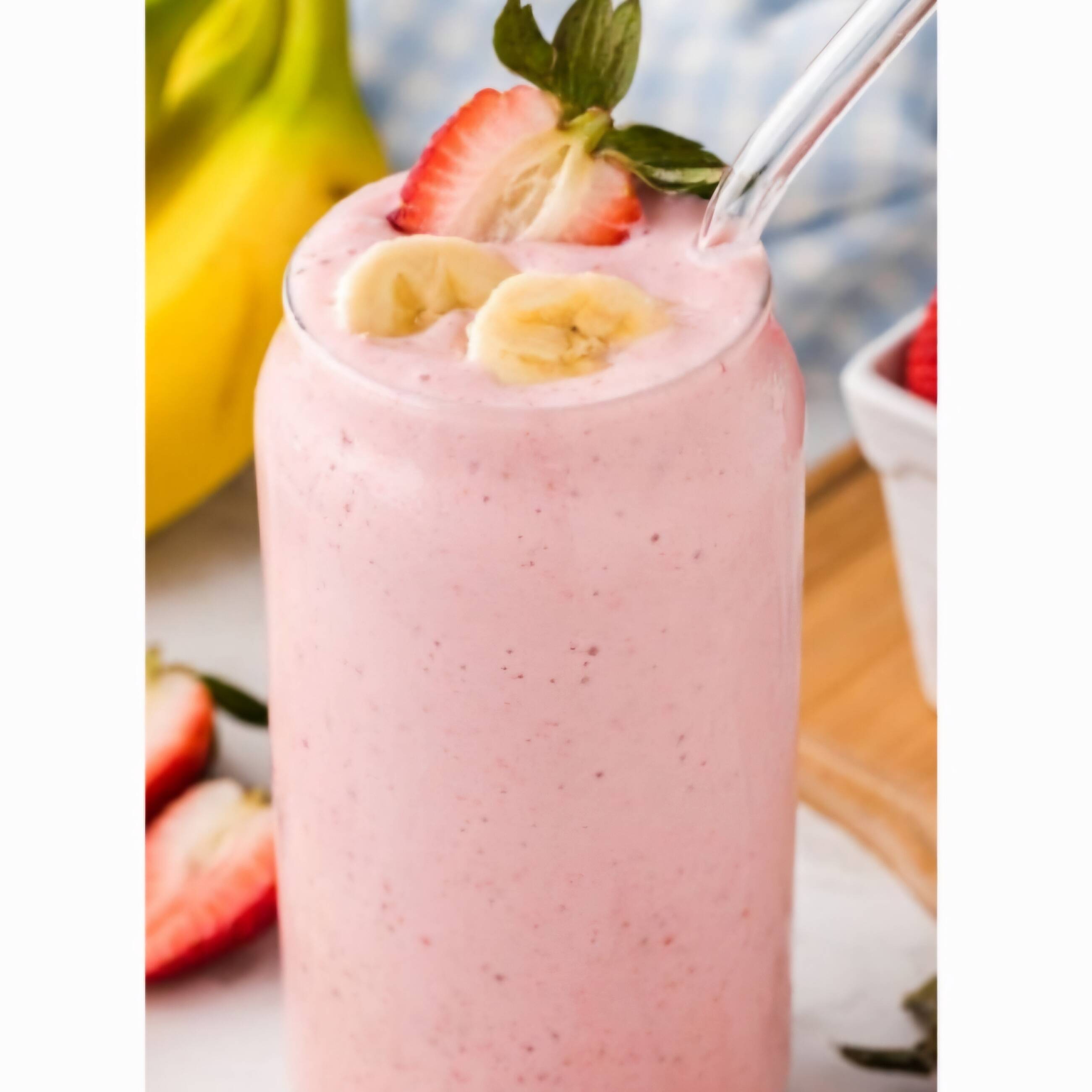 Licuado Fresa y Plátano