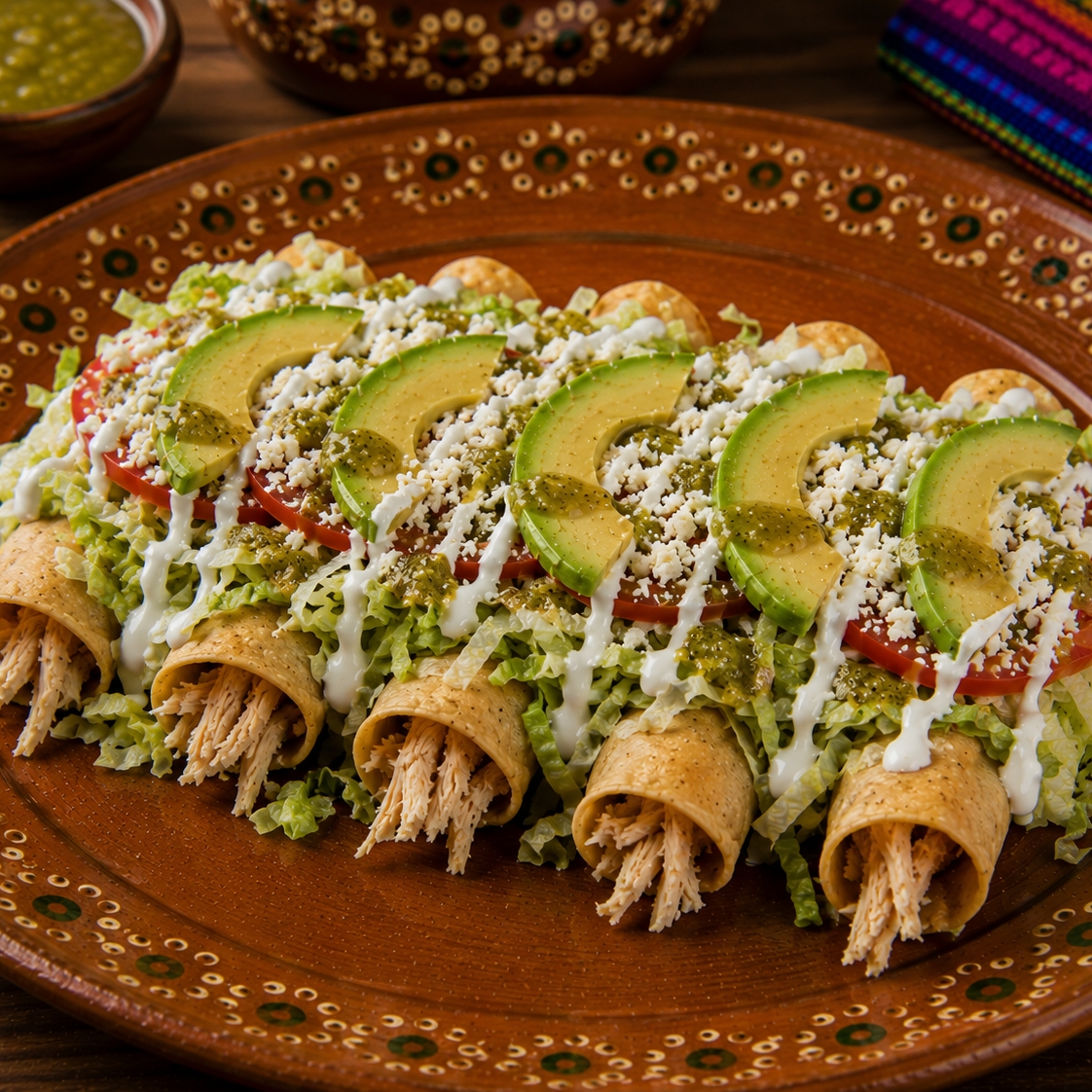 Flautas rellenas sencillas