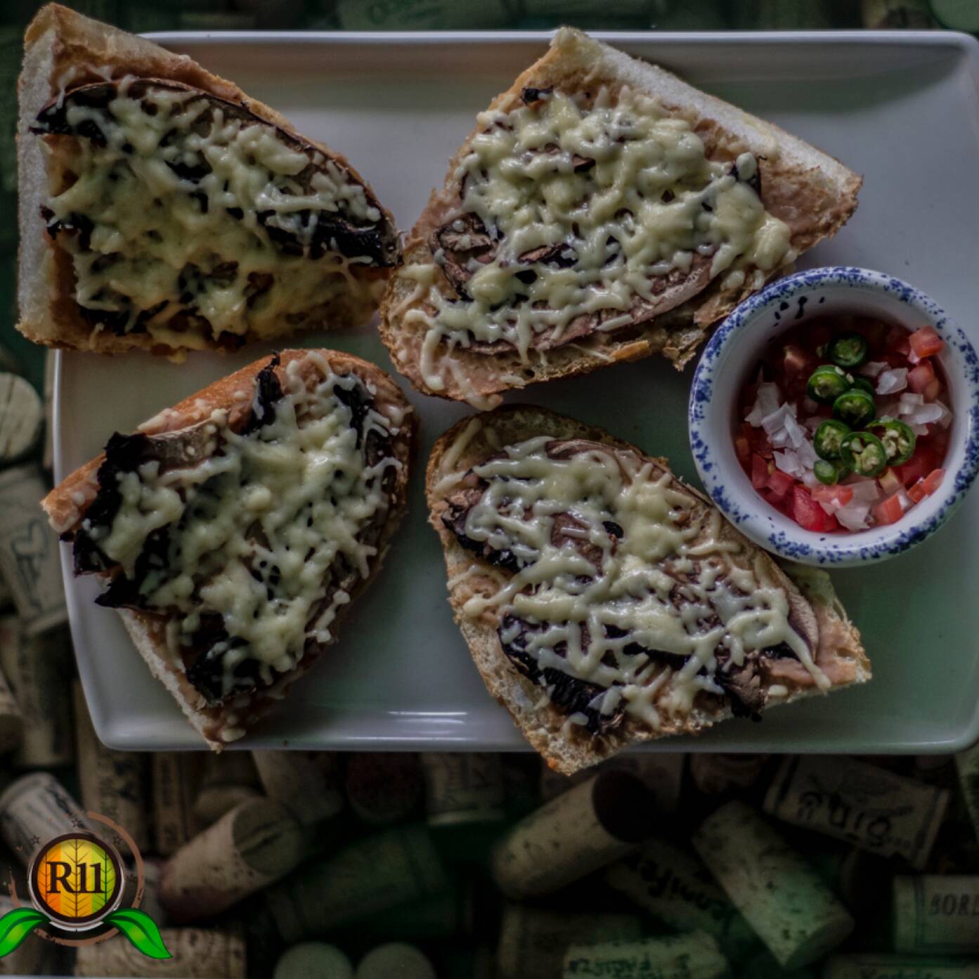 Molletes con Jamón de Pavo