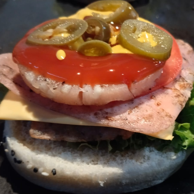 HAMBURGUESA HAWAIANA