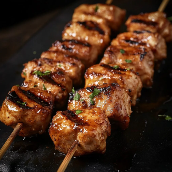 escolha 2 espetos assados que vao acompanhar uma coca cola geladinha de 350ml