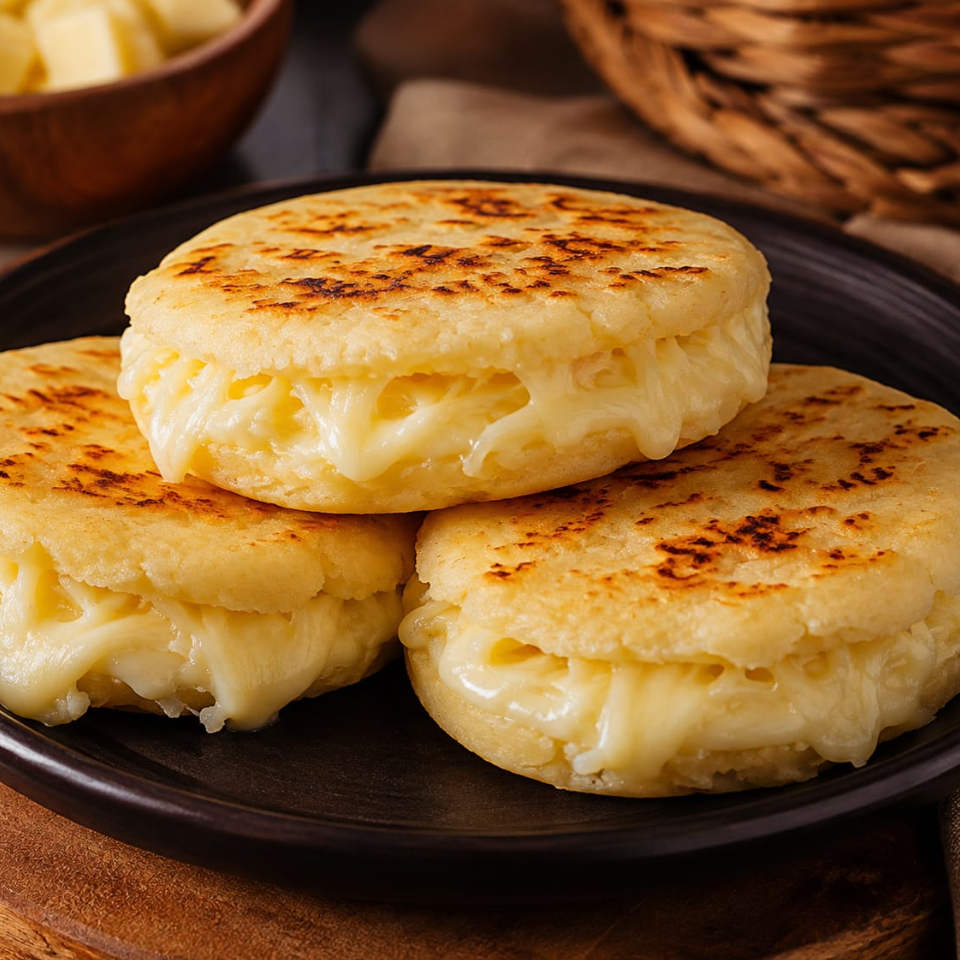 AREPAS ASADAS DE QUESO
