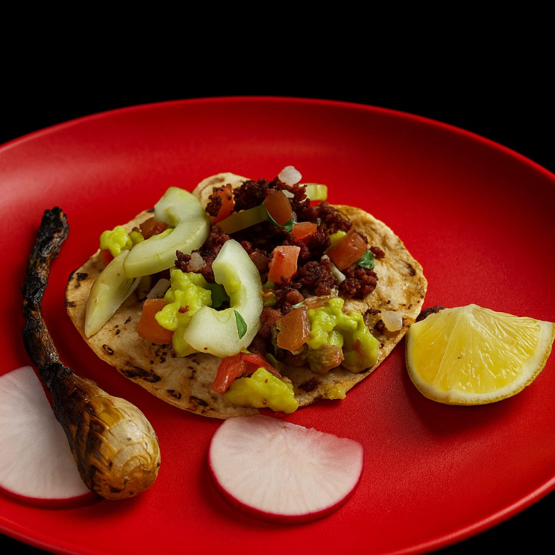 chorizo Fuego (taco de chorizo artesanal)