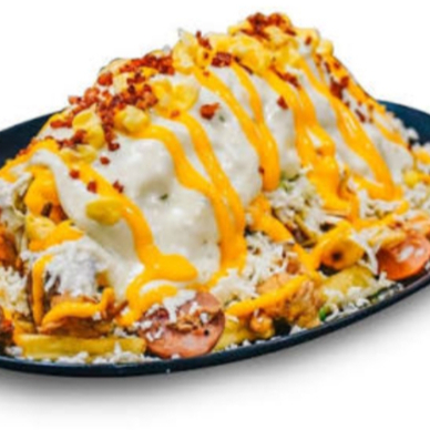 Salchipapa Cheddar en Combo