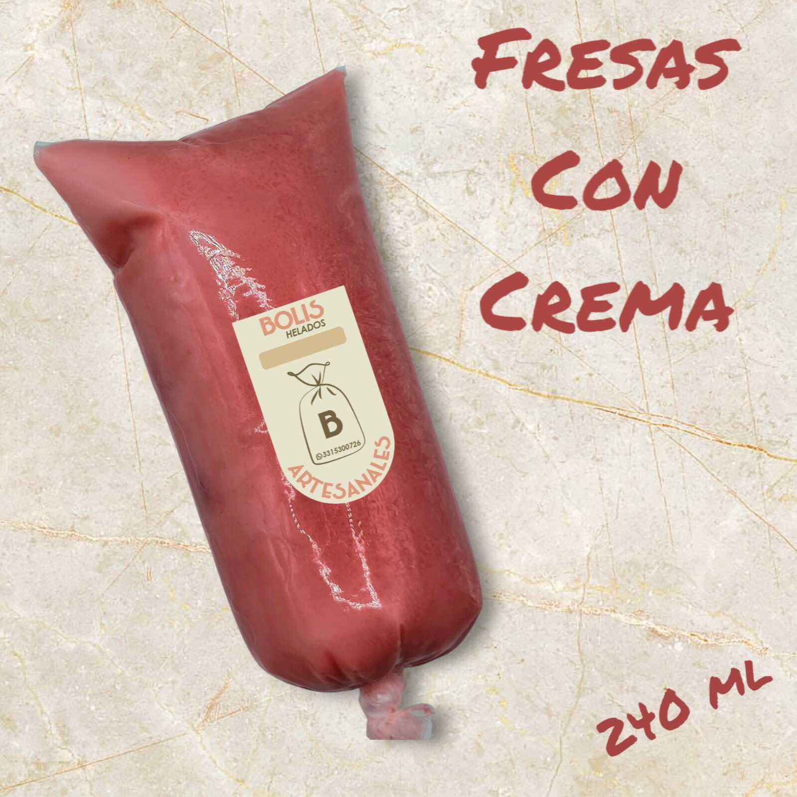FRESAS CON CREMA