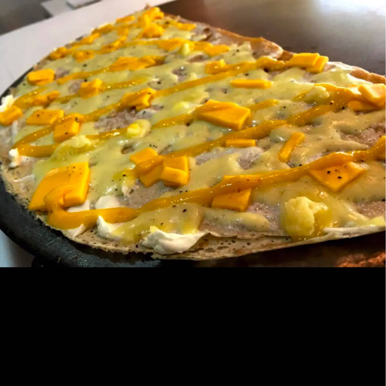 Crepa salada 3 quesos
