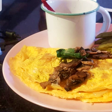 Omelette con Champiñones