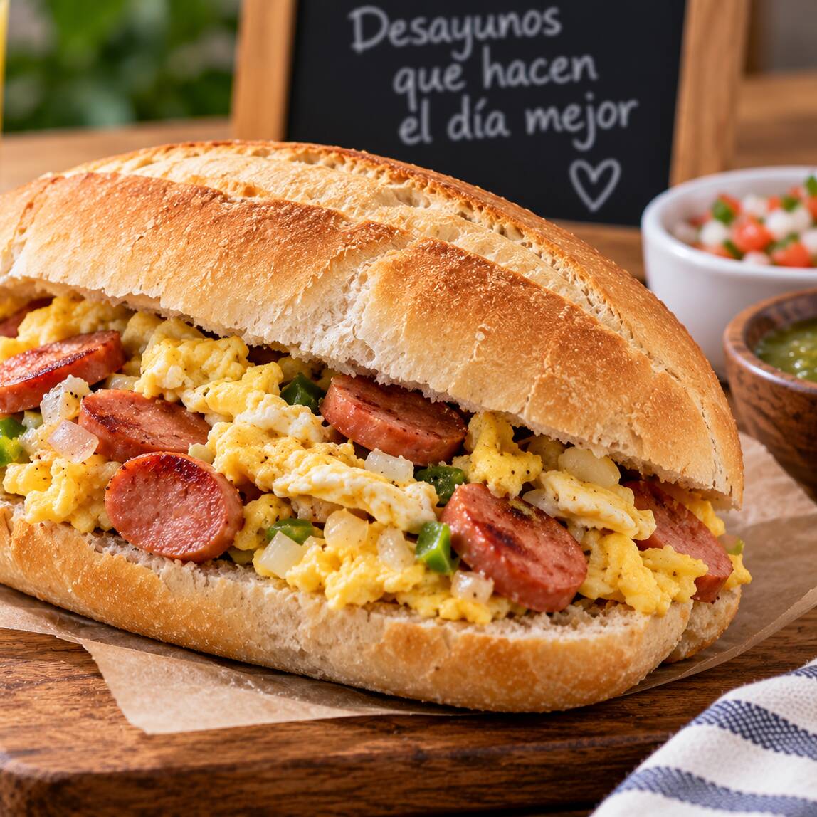 Torta de Huevo con Salchicha