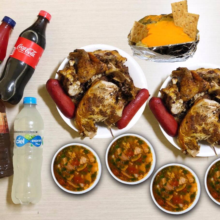 Pollo y Ensalada de coditos