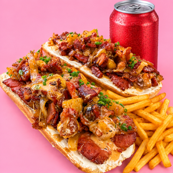 3 Hot Dogs & Refresco