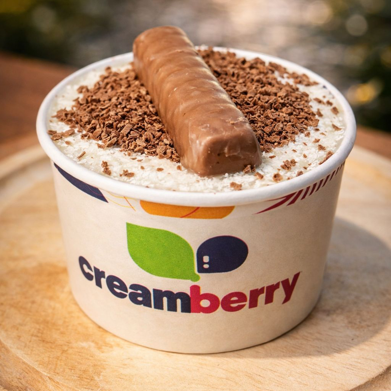 Açaí cremoso, coco ralado, raspas de chocolate e leite condensado… e pra finalizar, um chocolate Prestígio irresistível no topo.Uma explosão de sabor que vai te conquistar na primeira colher!