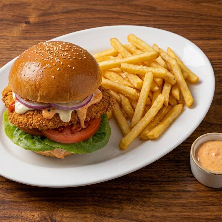 Hamburguesa + Papas