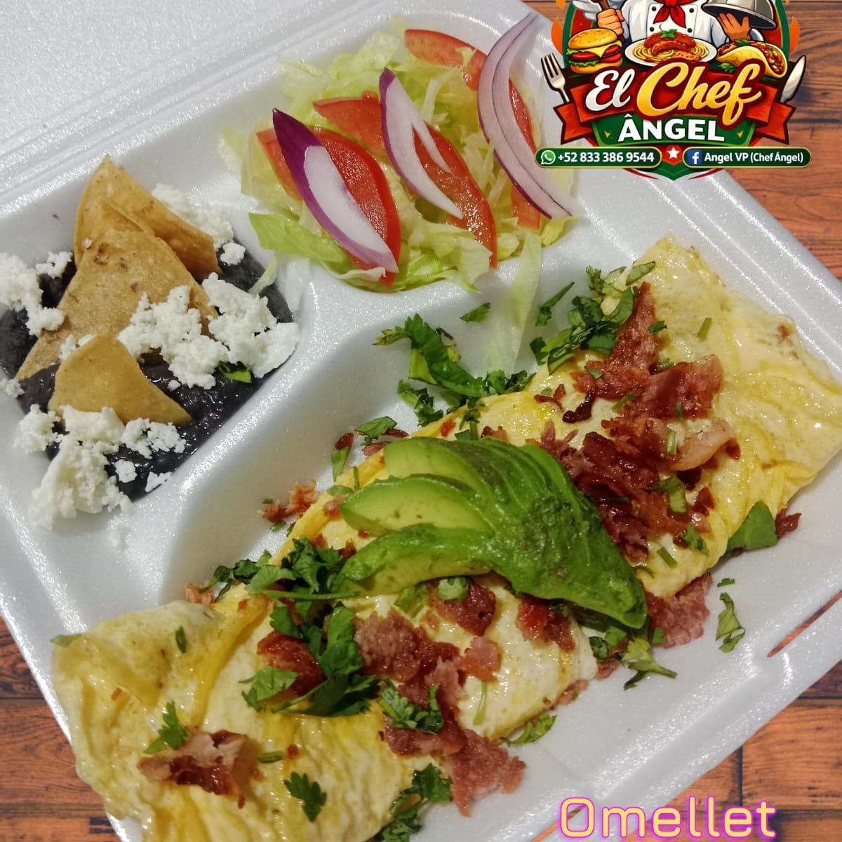 Omelette con Tocino