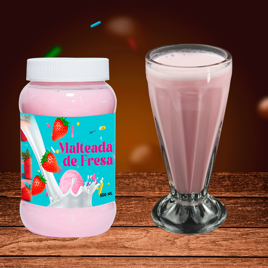 Malteada De Fresa 500 ml