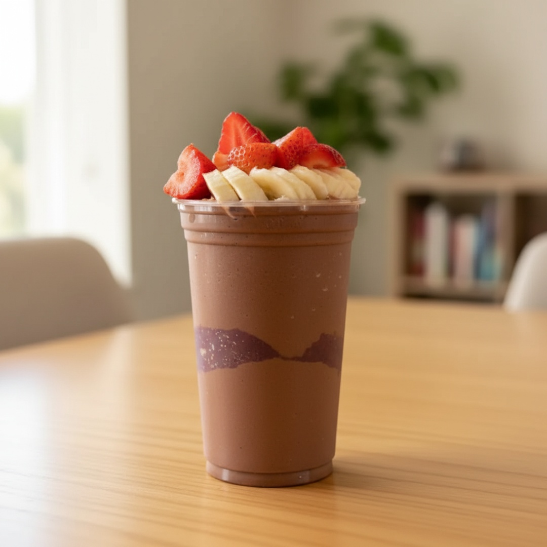 Nosso açaí puro premium sem cristais de gelo saboroso acompanhado com Nutella, deixando um sabor incomparável.
Com 3 acompanhamentos grátis
Complementos incluso já no copo.