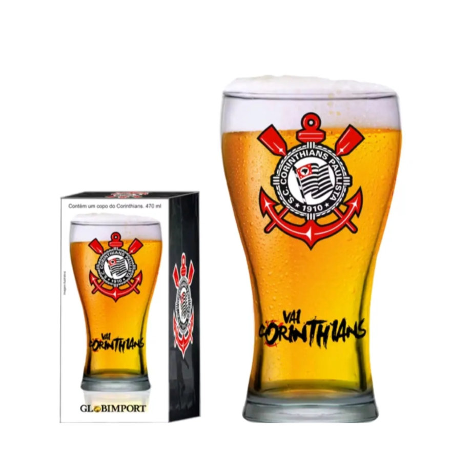 Taça Corinthians 'Vai Corinthians' 470ml
Excelente opção para presentear.