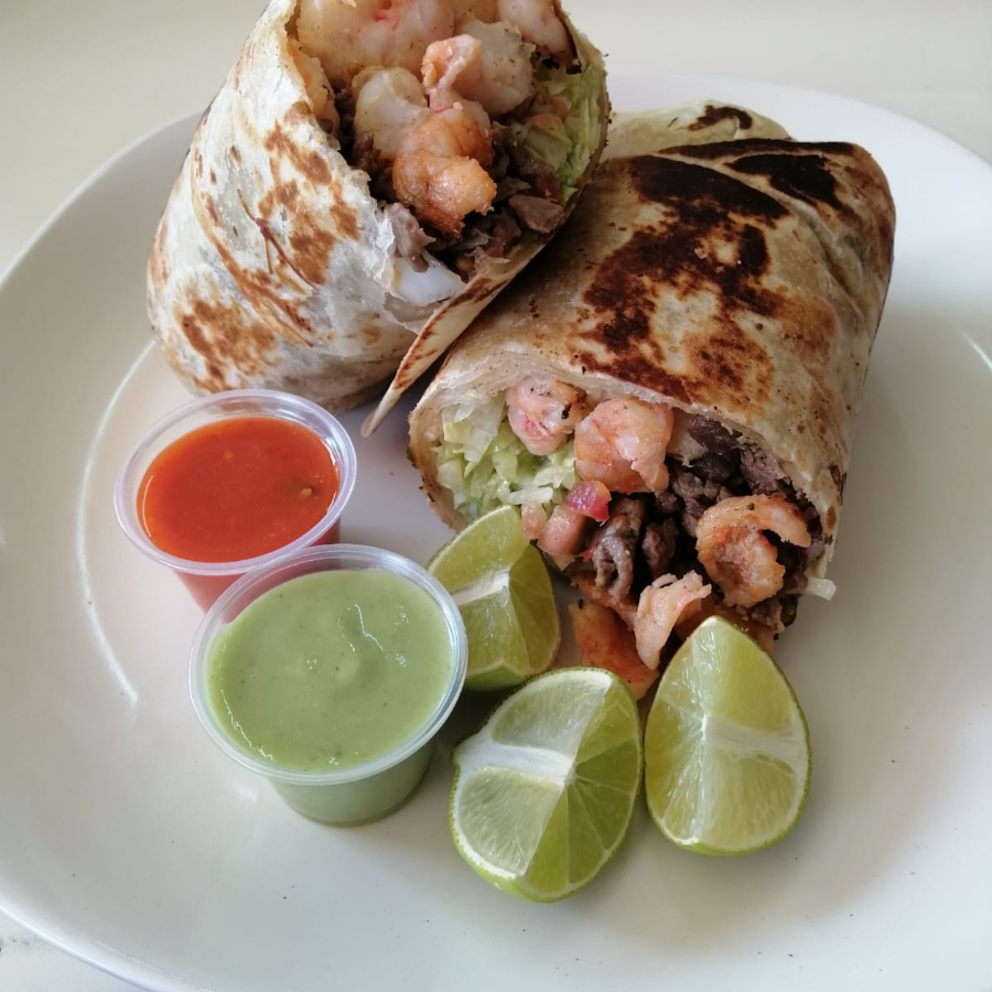 Mega Burro Mar y Tierra (Asada y Camarón)