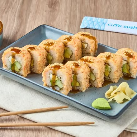 Sushi Baby Maki – Baby Squid, Salsa Tare y Queso C
