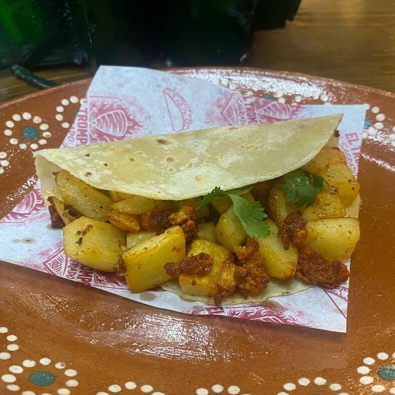 Taco de Papas con Chorizo