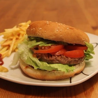 Hamburguesa con Papas