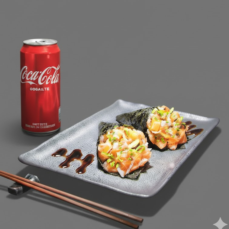 2 Temakis + Coca-Cola