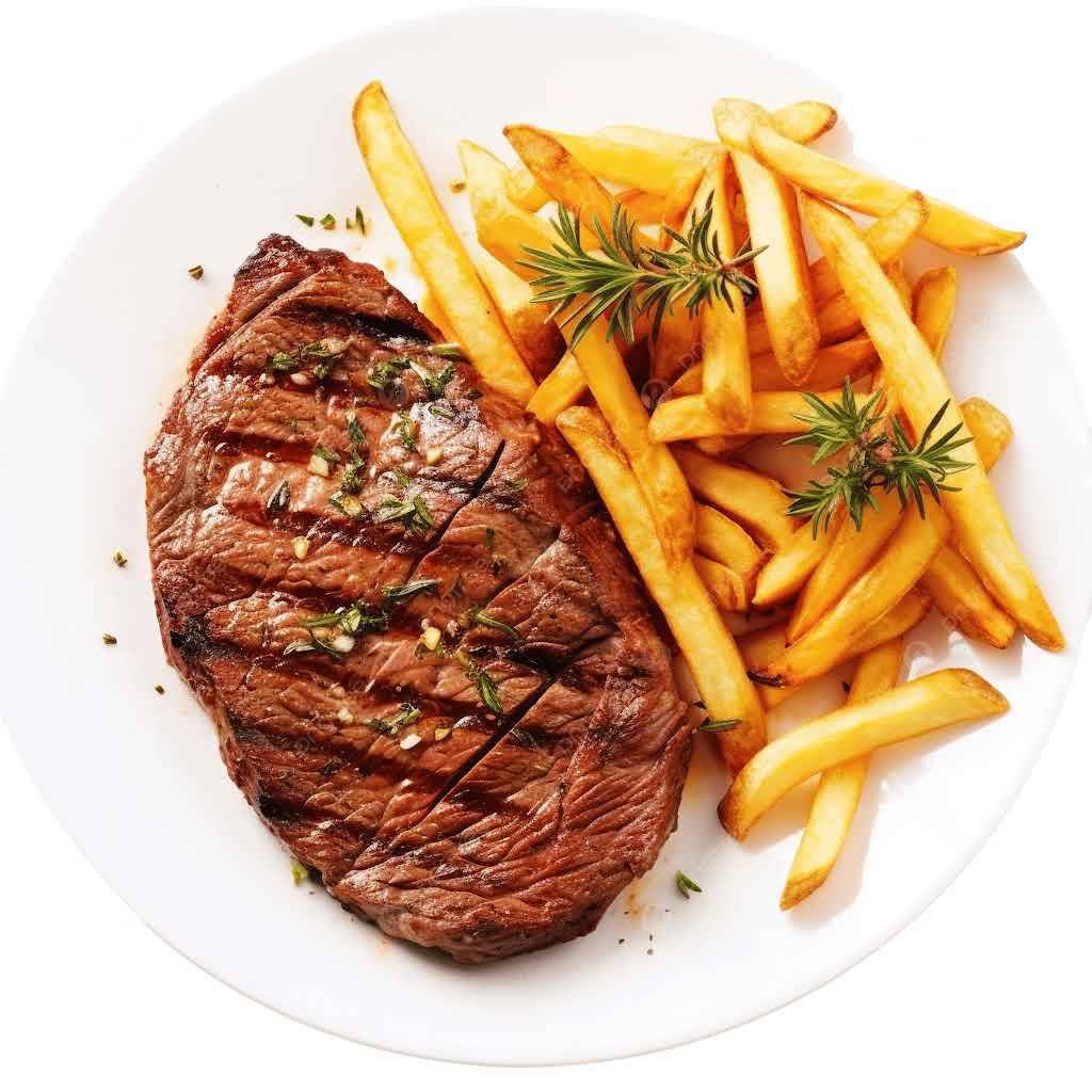 Bistec con Papas Fritas