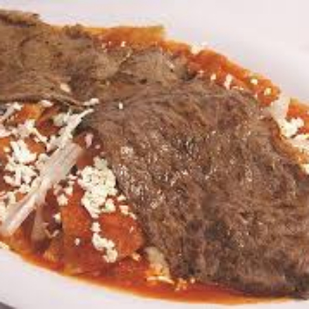 Chilaquiles con Bistec Asado