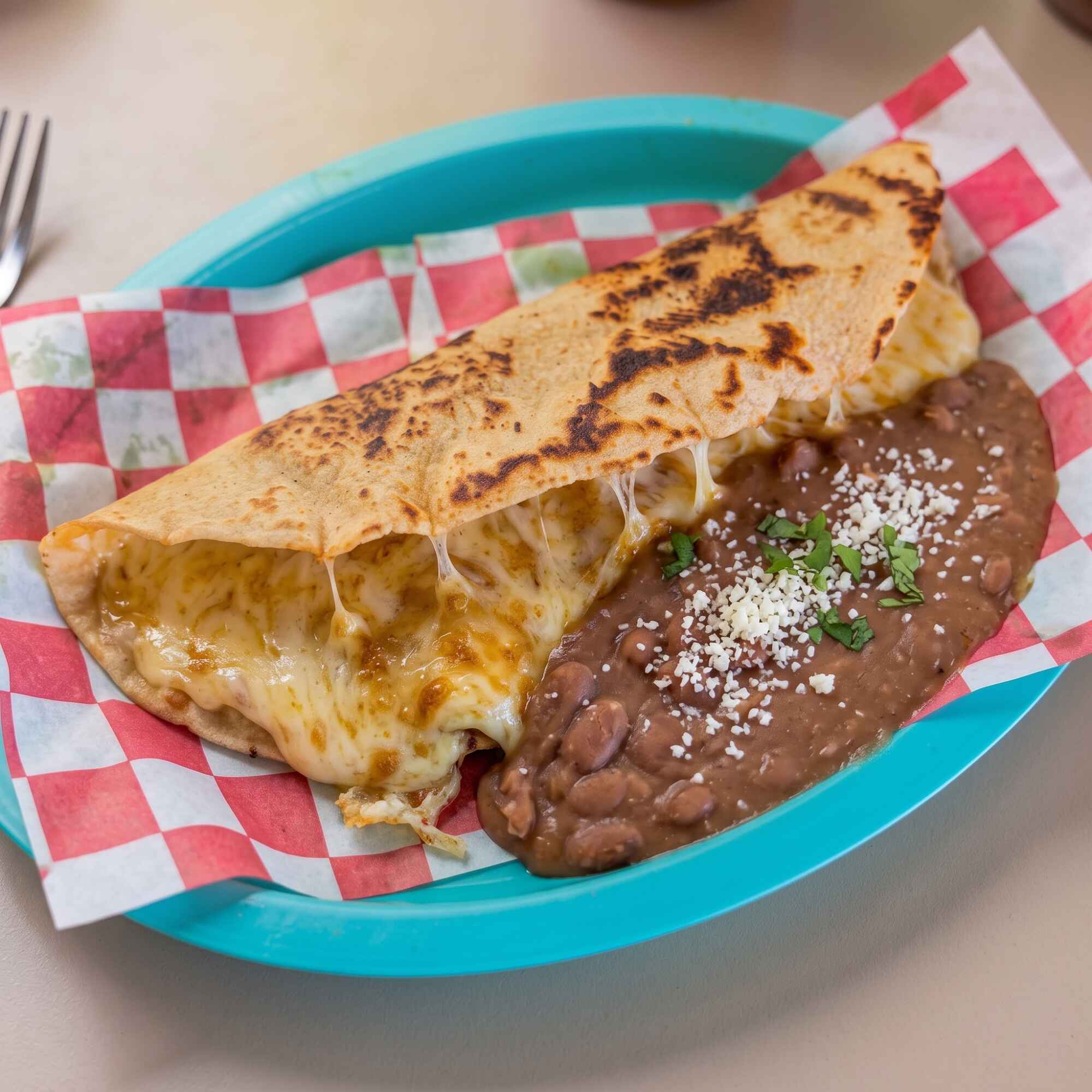 Quesadillas Naturales con Frijol 3 pzas