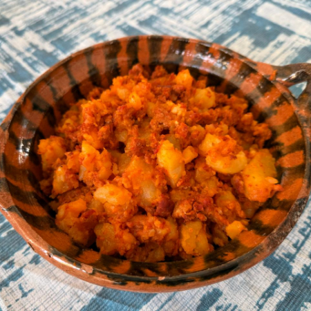 Taco de Papas con Longaniza