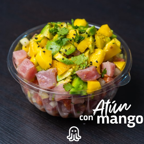 Mini Bowl Atún con Mango 2 Tostadas